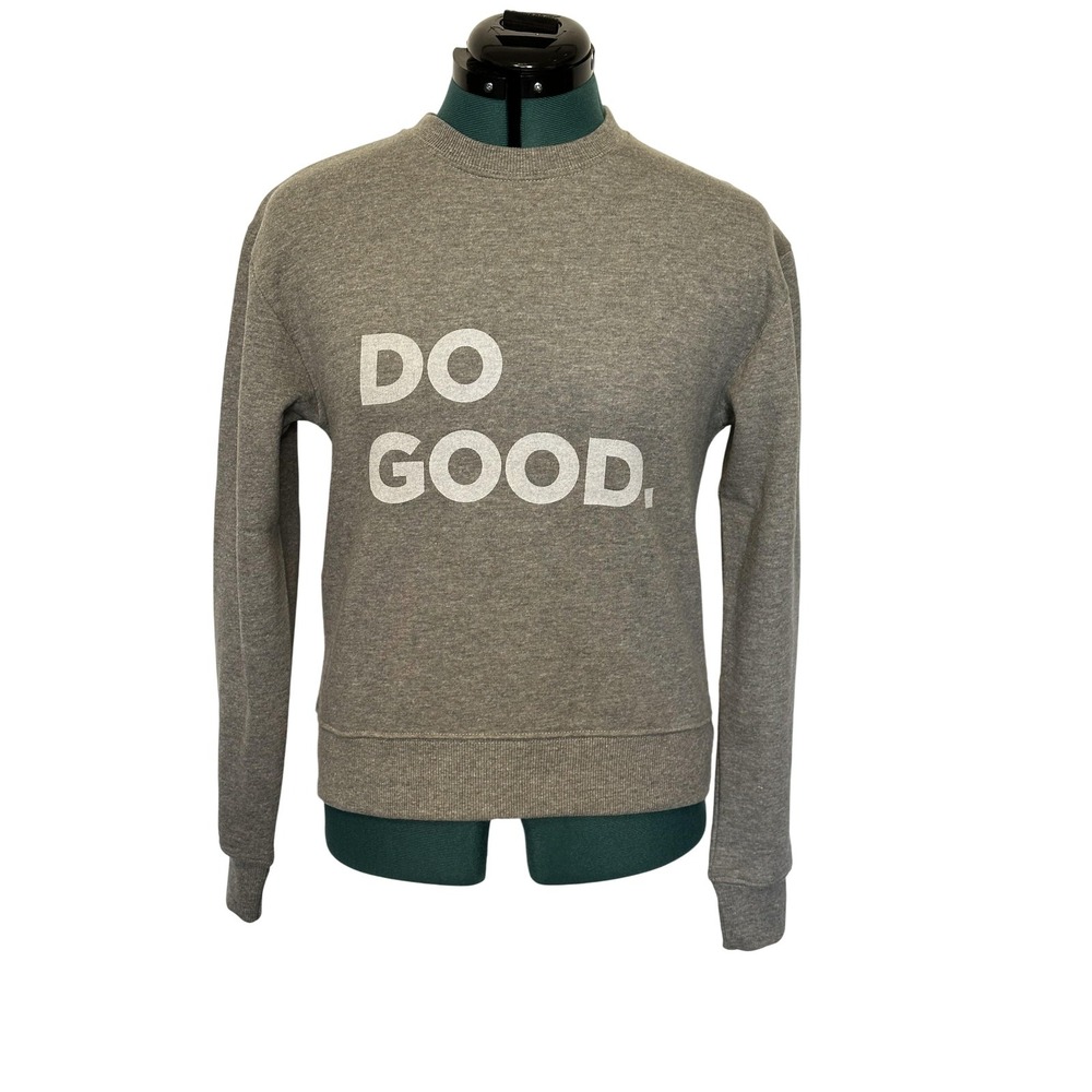 Cotopaxi Sweatshirt Womens XXS‎ Heather Grey Do Good Organic Crewneck Graphic